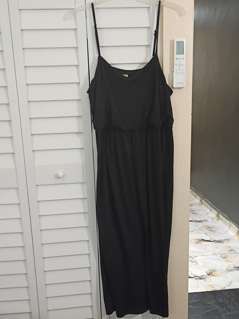 Faded Glory Black Spaghetti-Strap Maxi Dress